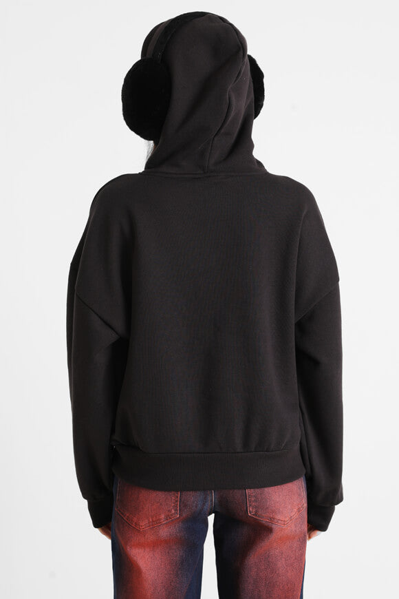 Kapuzensweatshirt - Black