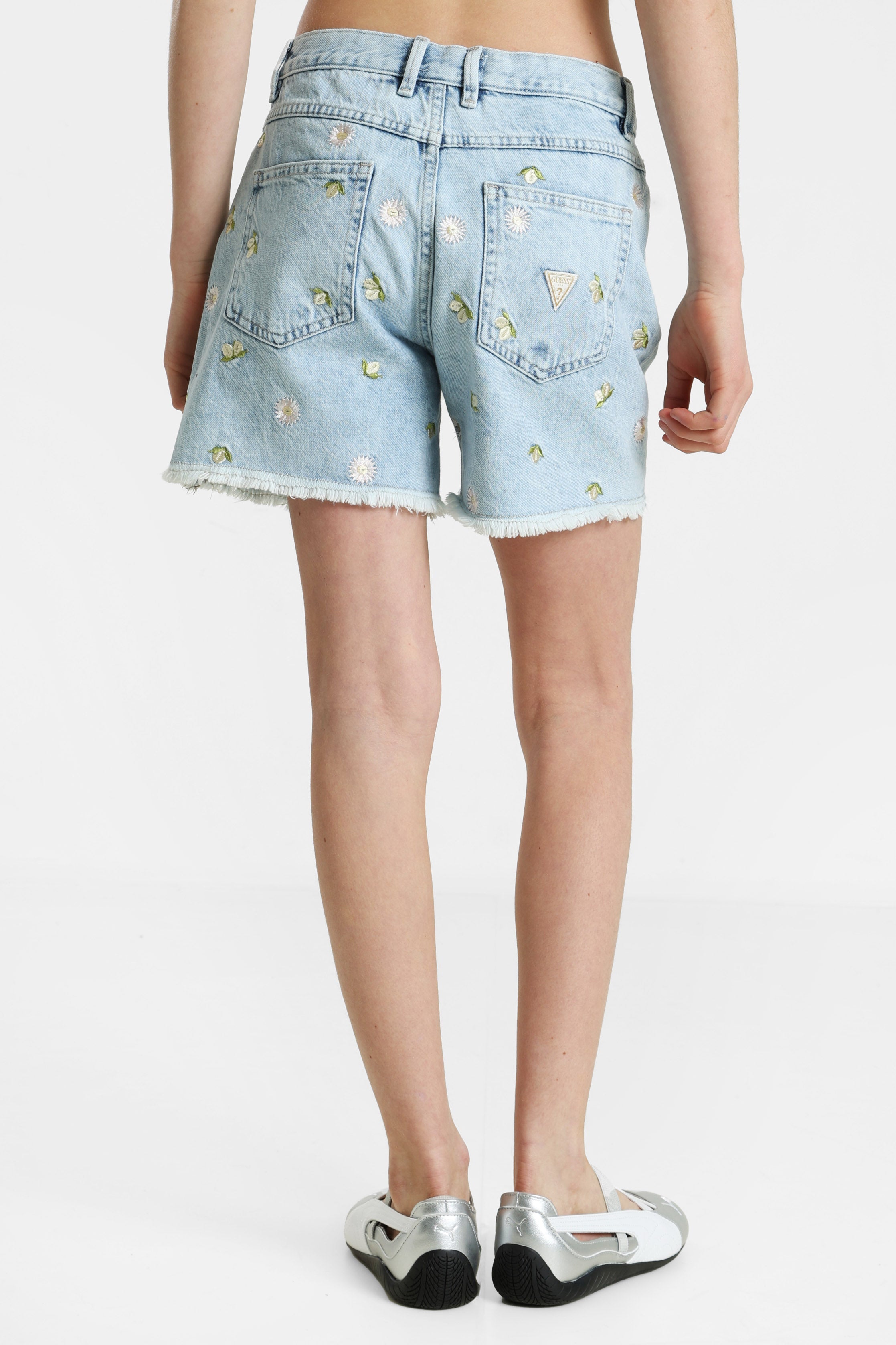 Jeansshorts - Light Blue Denim
