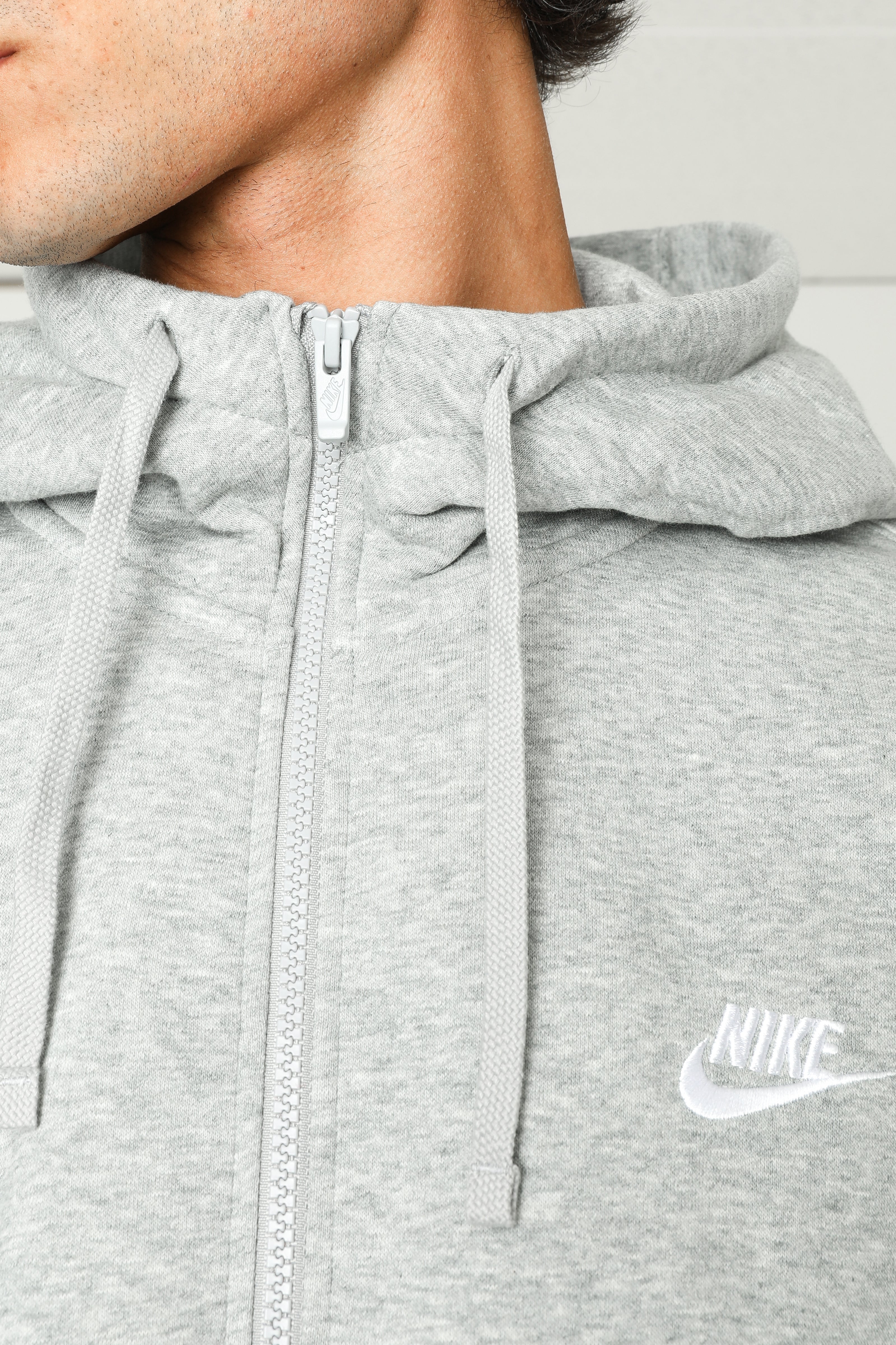 Sportswear Club Kapuzensweatjacke - Grey Heather