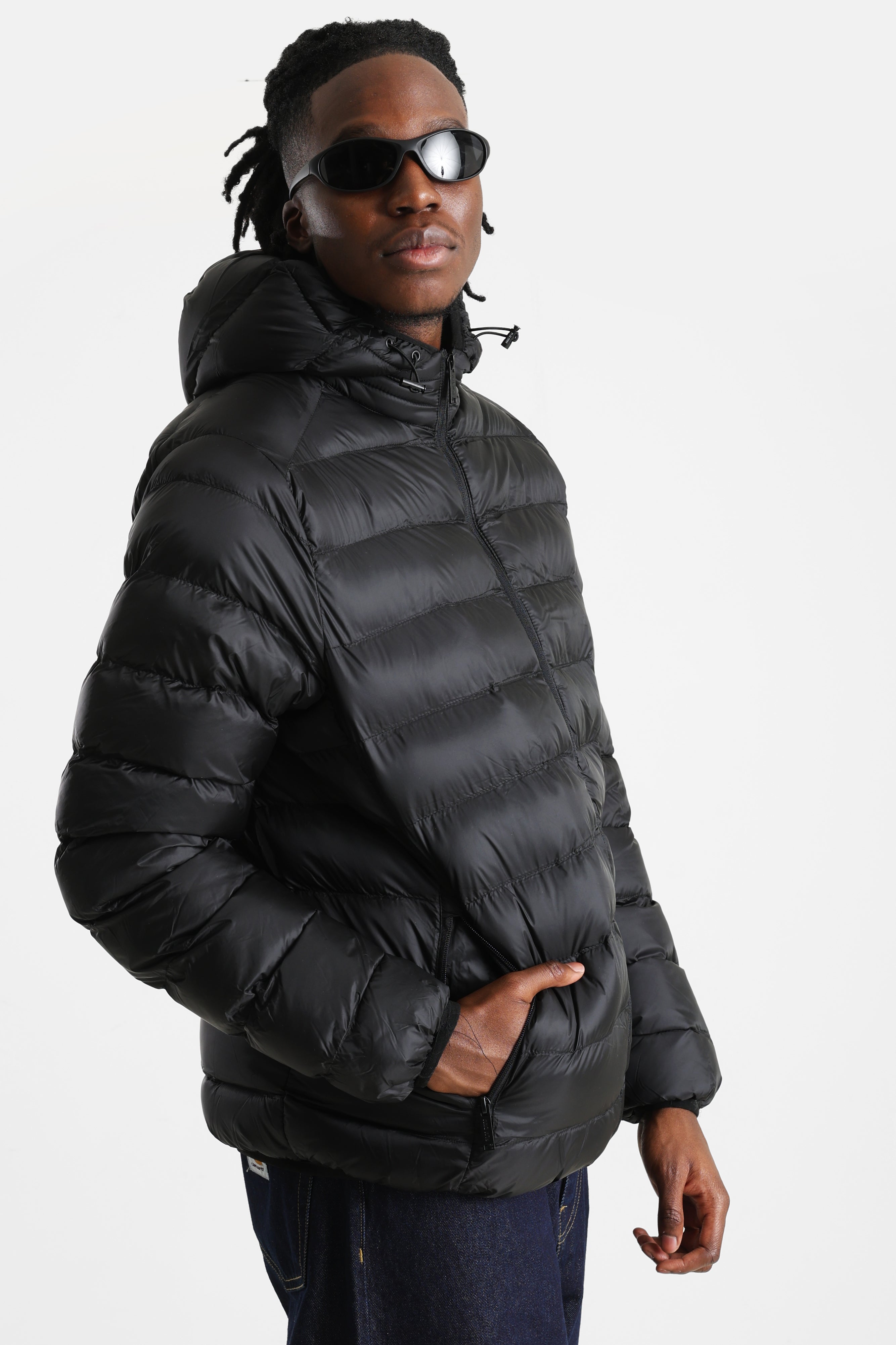 Gesteppte Jacke - Black