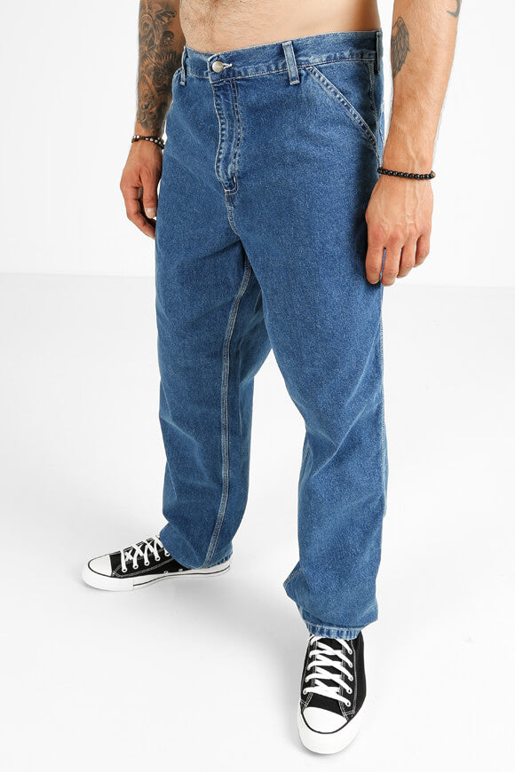 Relaxed Straight Fit Jeans L32 - Blue Stone Wash