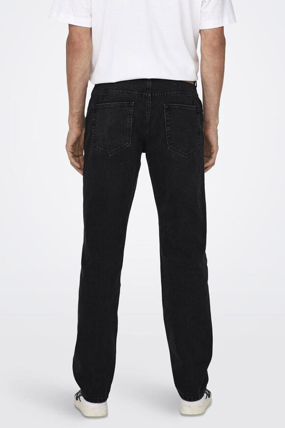 Edge Straight Loose Fit Jeans L32 - Black Denim