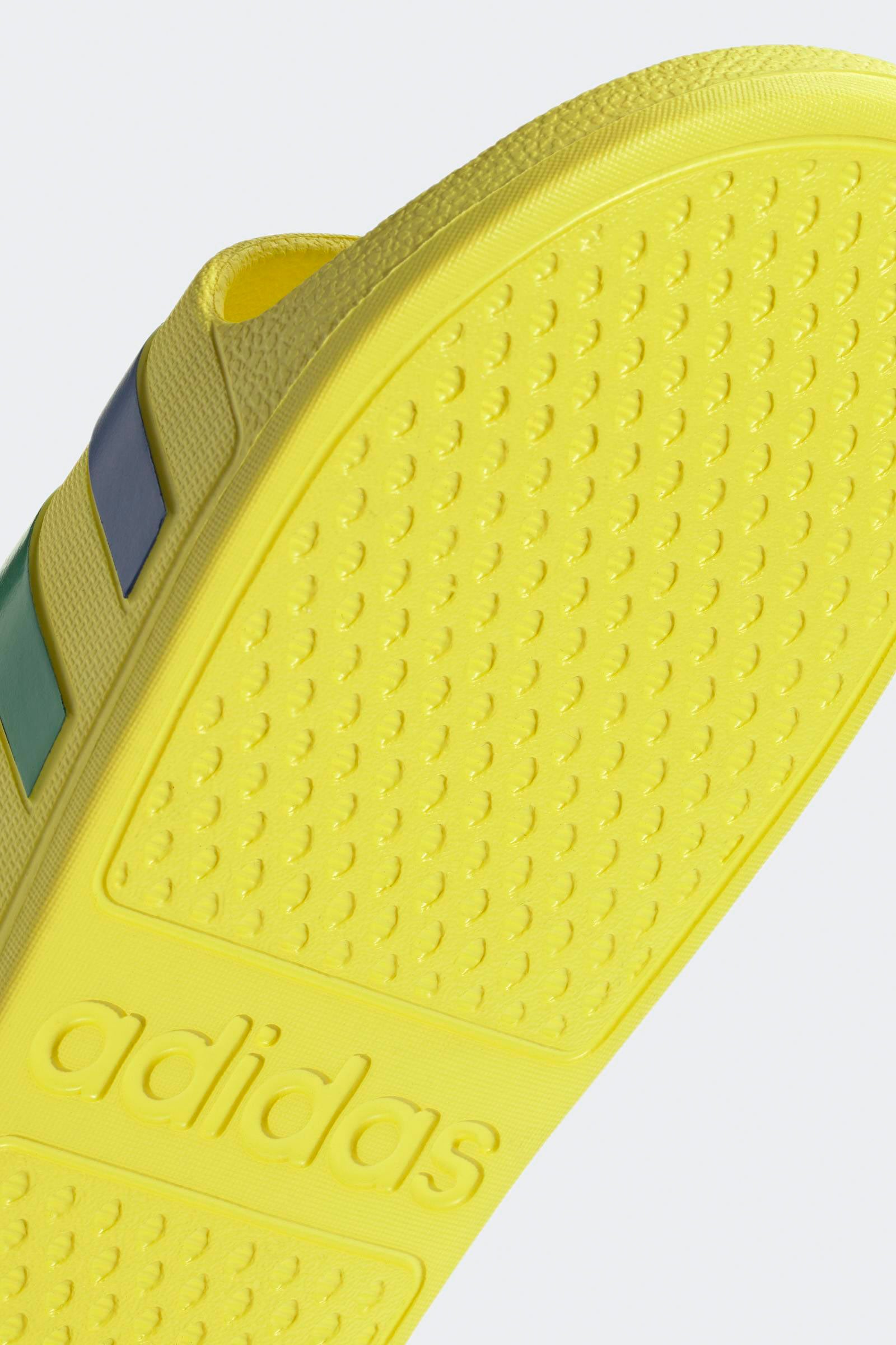 Adilette Aqua Pantoletten - Bright Yellow + Bold Blue + Bold Green