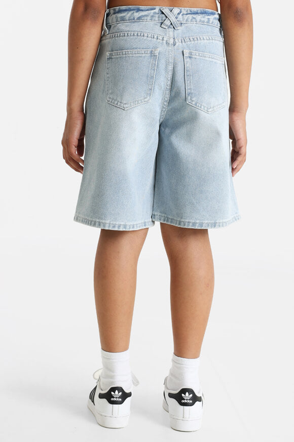 Baggy Fit Jeansshorts - Hellblau