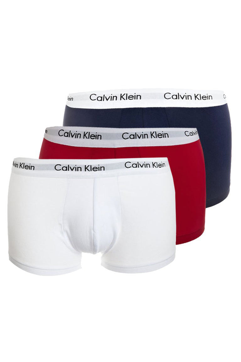 Dreierpack Boxershorts - Weiss + Rot + Blau
