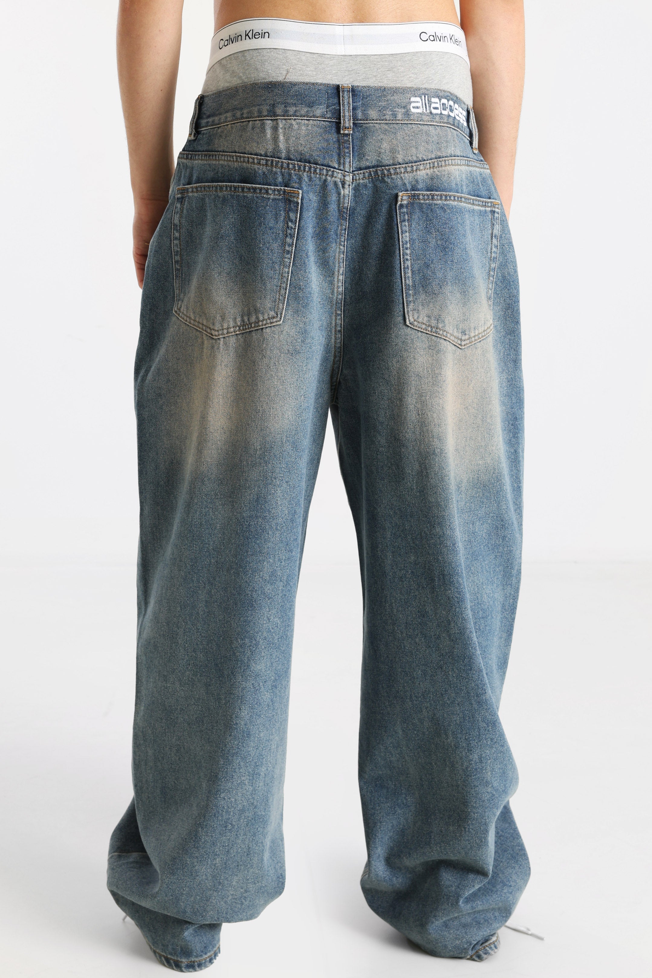 Extra Baggy Fit Jeans - Hellblau Wash