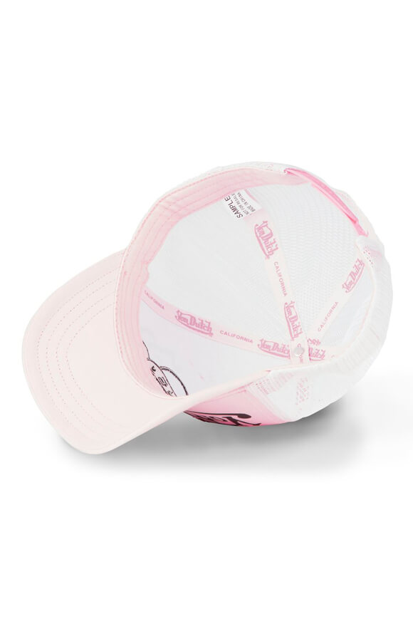 Trucker Cap / Snapback - Light Pink + White