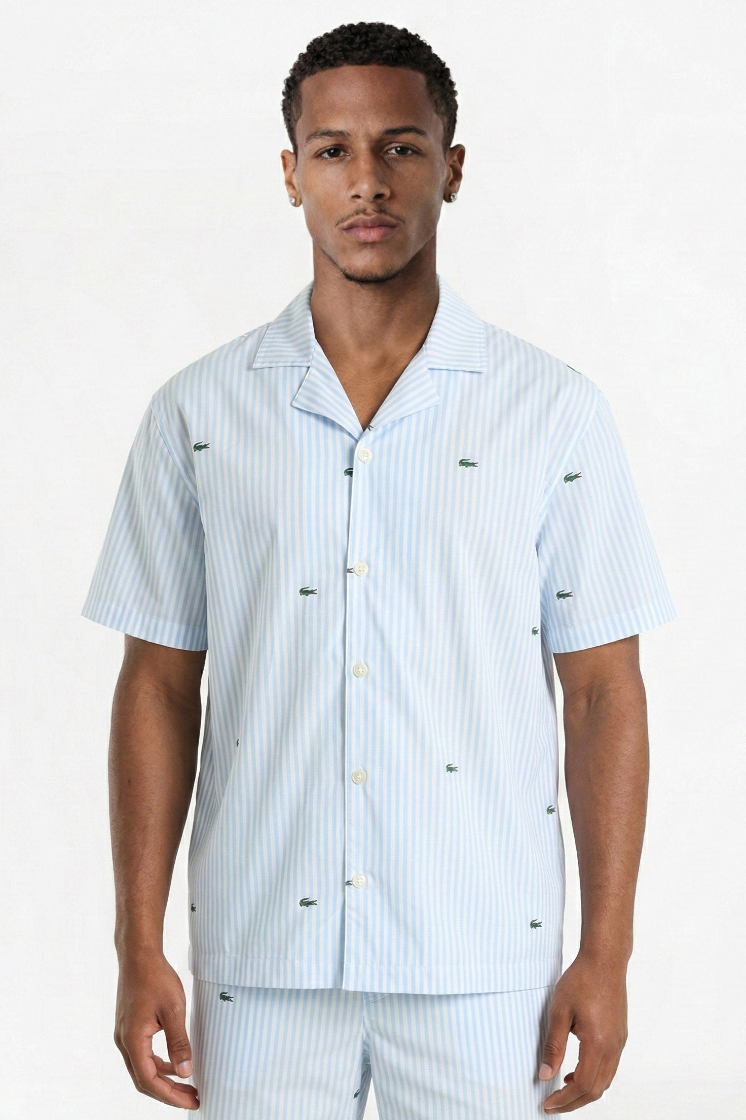 Pyjama-Oberteil - Overview + White
