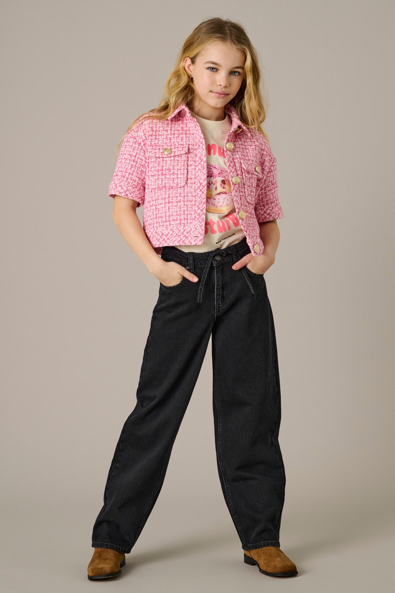 KOGGIANNA Balloon Fit Jeans - Washed Black