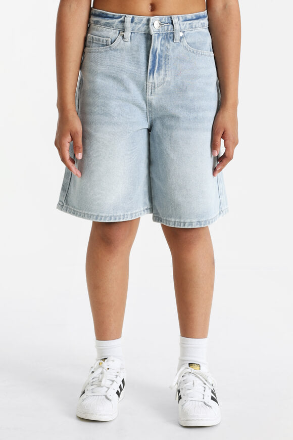 Baggy Fit Jeansshorts - Hellblau