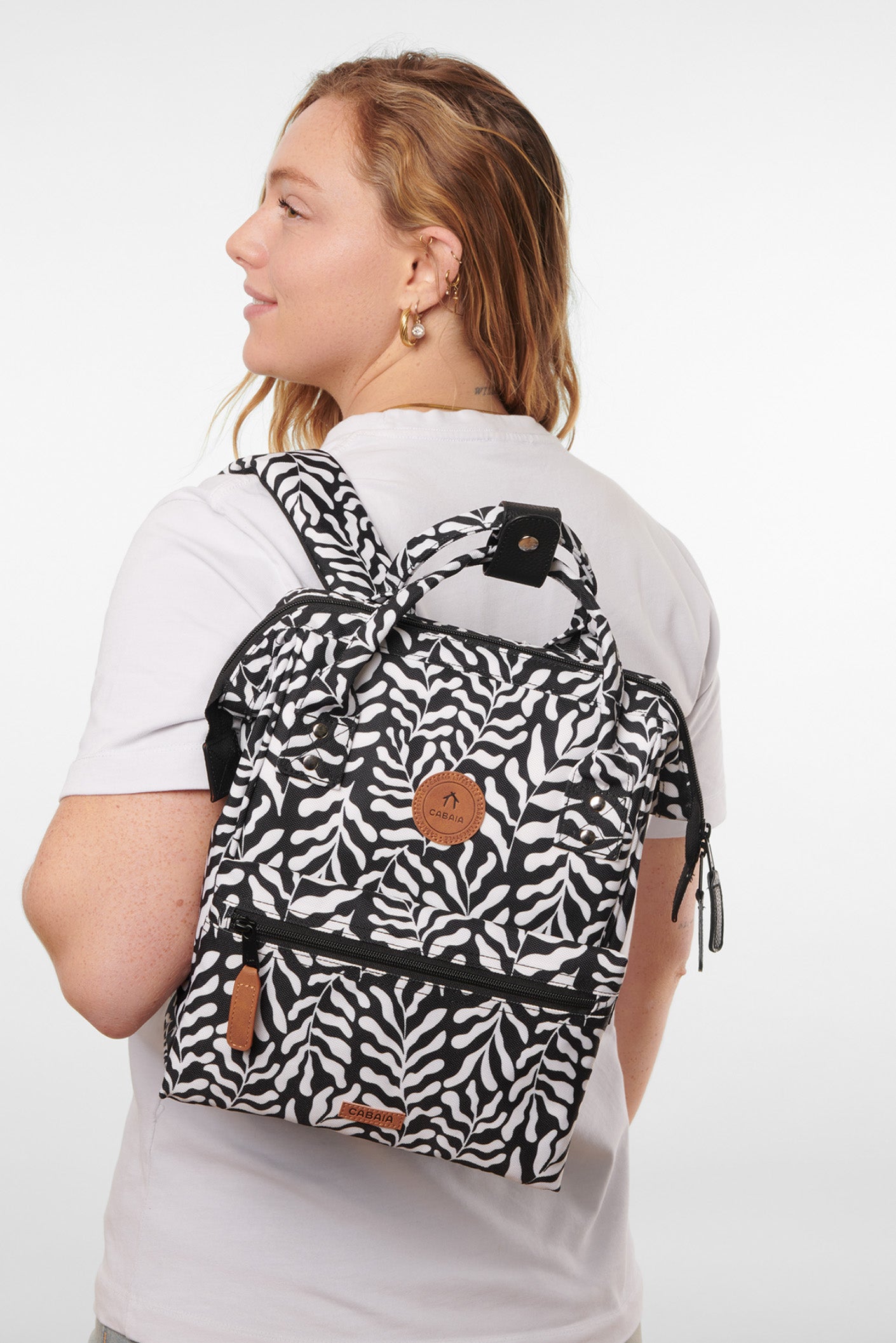 Luanda Rucksack 12L - Black + White