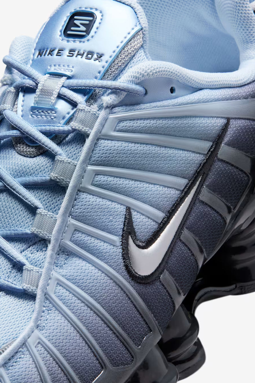 Shox TL Fade Sneakers - Blue Tint + Metallic Silver