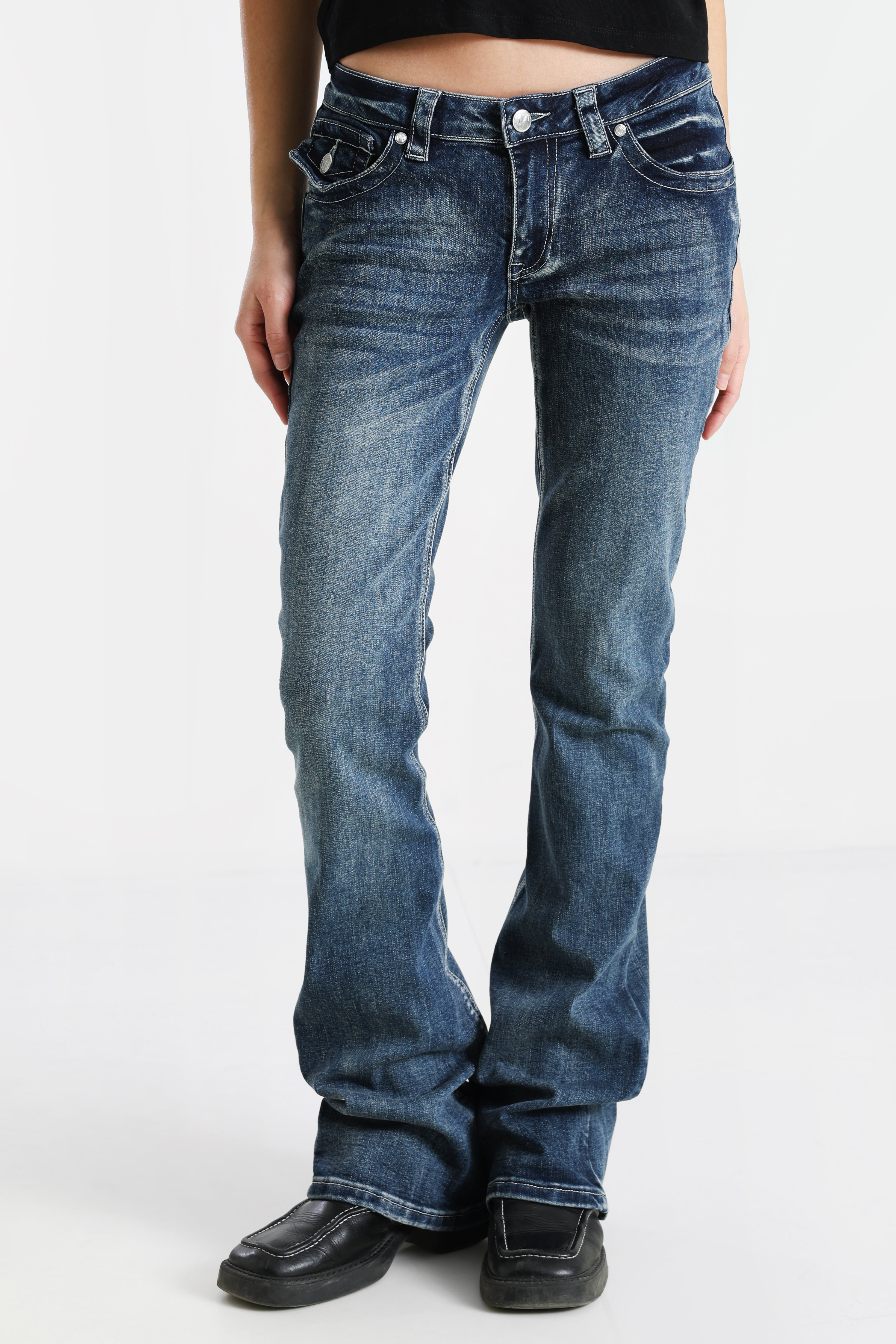Flare Jeans - Dunkelblau