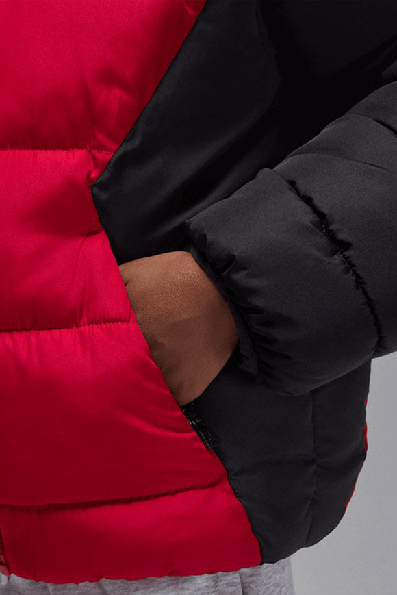 Brooklyn Pufferjacke - Gym Red + Black