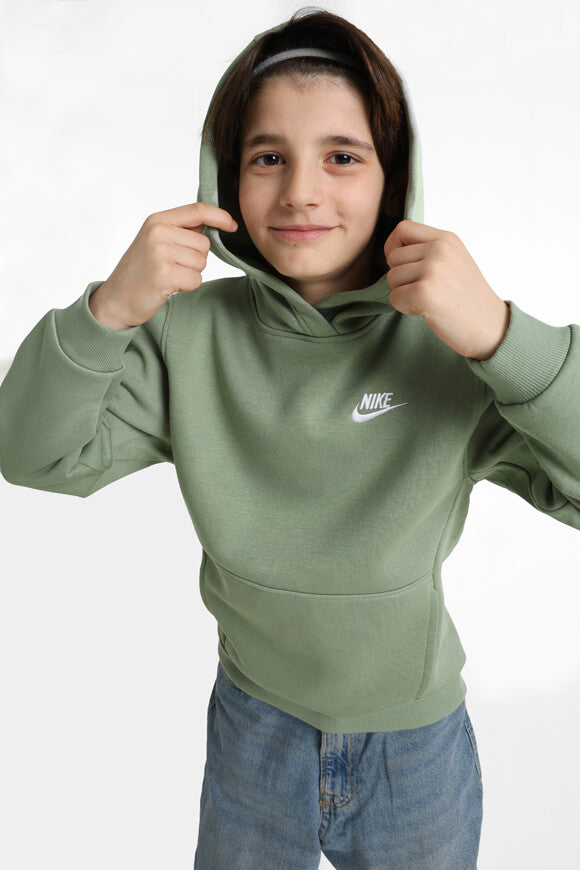 Club Fleece Kapuzensweatshirt - Oil Green