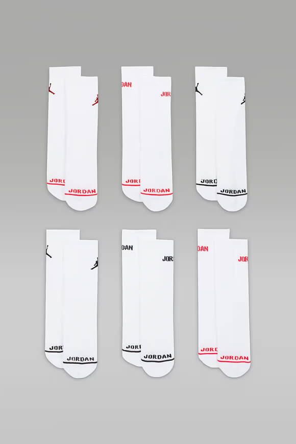 Sechserpack Kids Socken - White