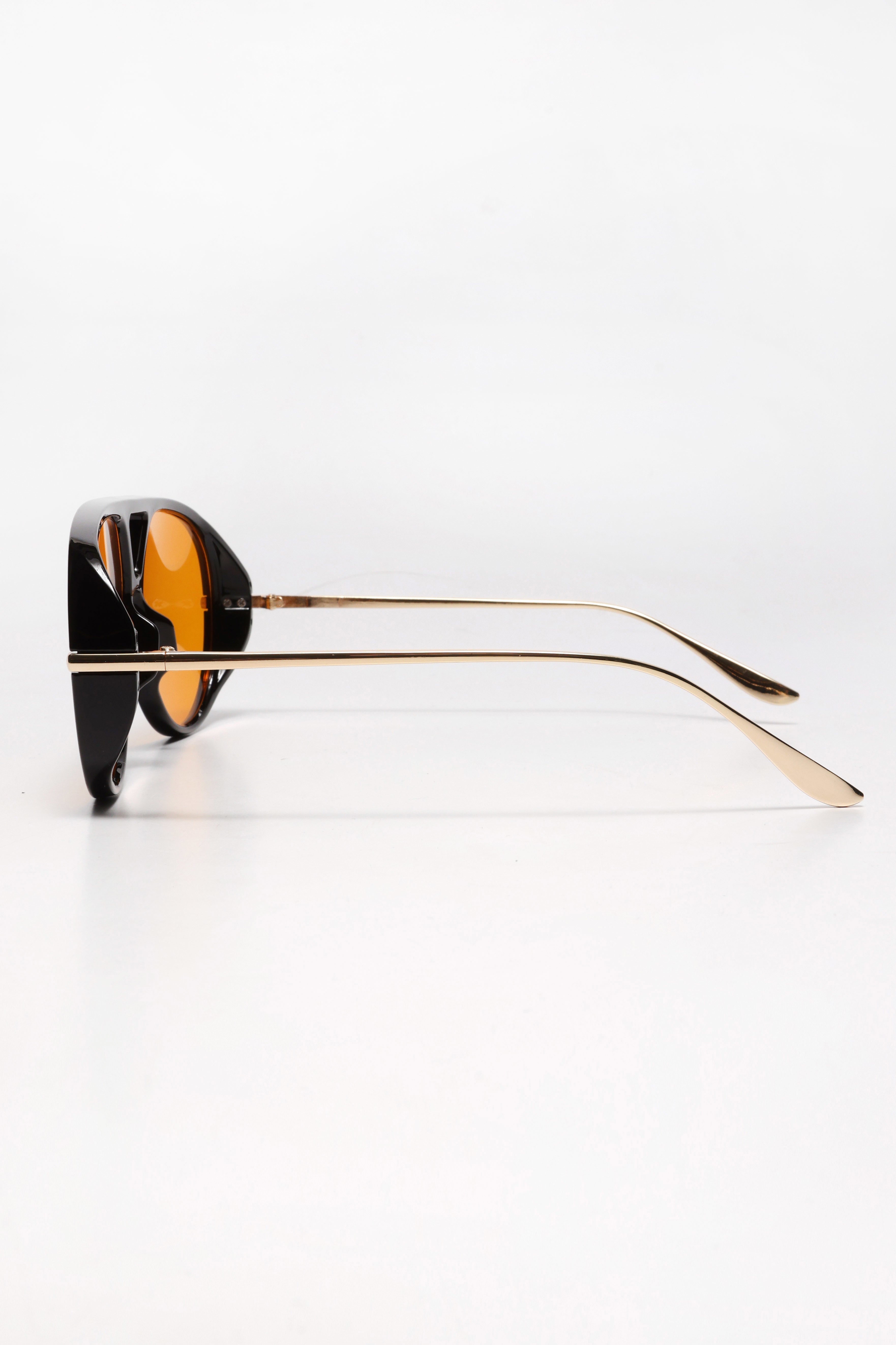 Sonnenbrille - Black + Gold + Orange