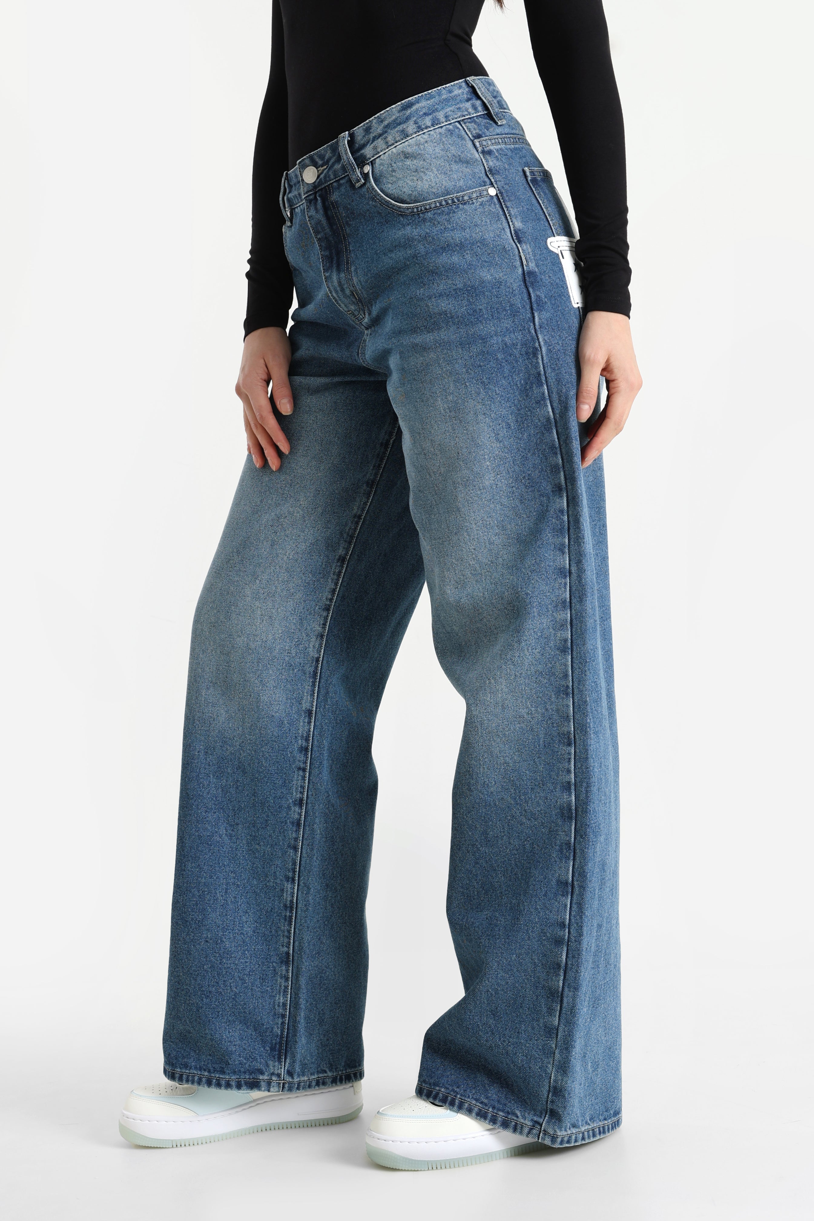 Baggy Jeans - Blau Denim