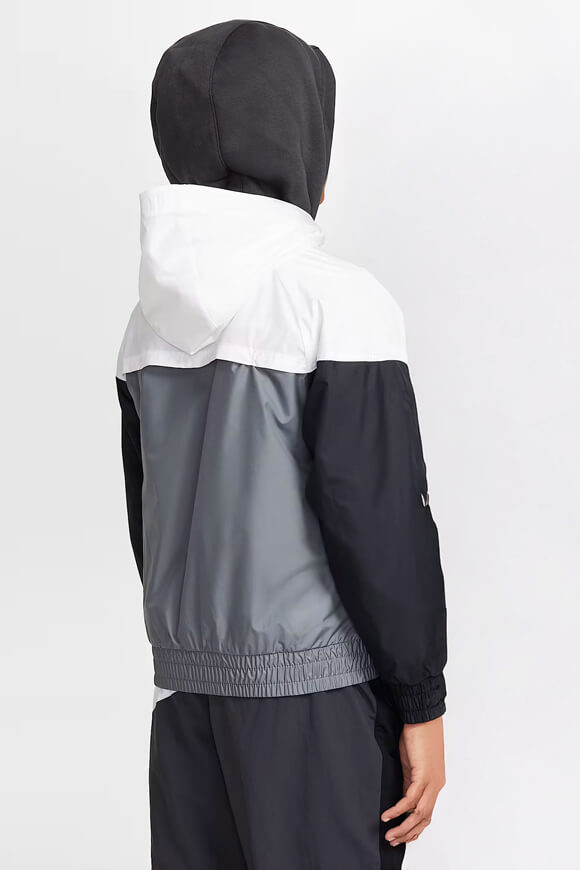 Windbreaker - White + Smoke Grey + Black