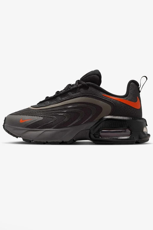 Air Max Fire Sneaker - Medium Ash + Team Orange + Black