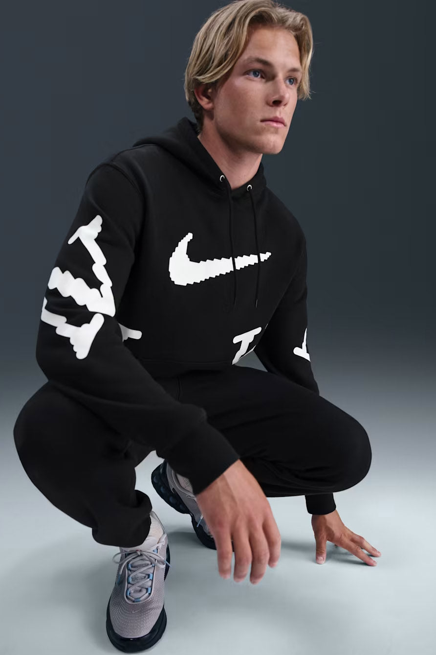 Sportswear Club Fleece Kapuzensweatshirt - Black