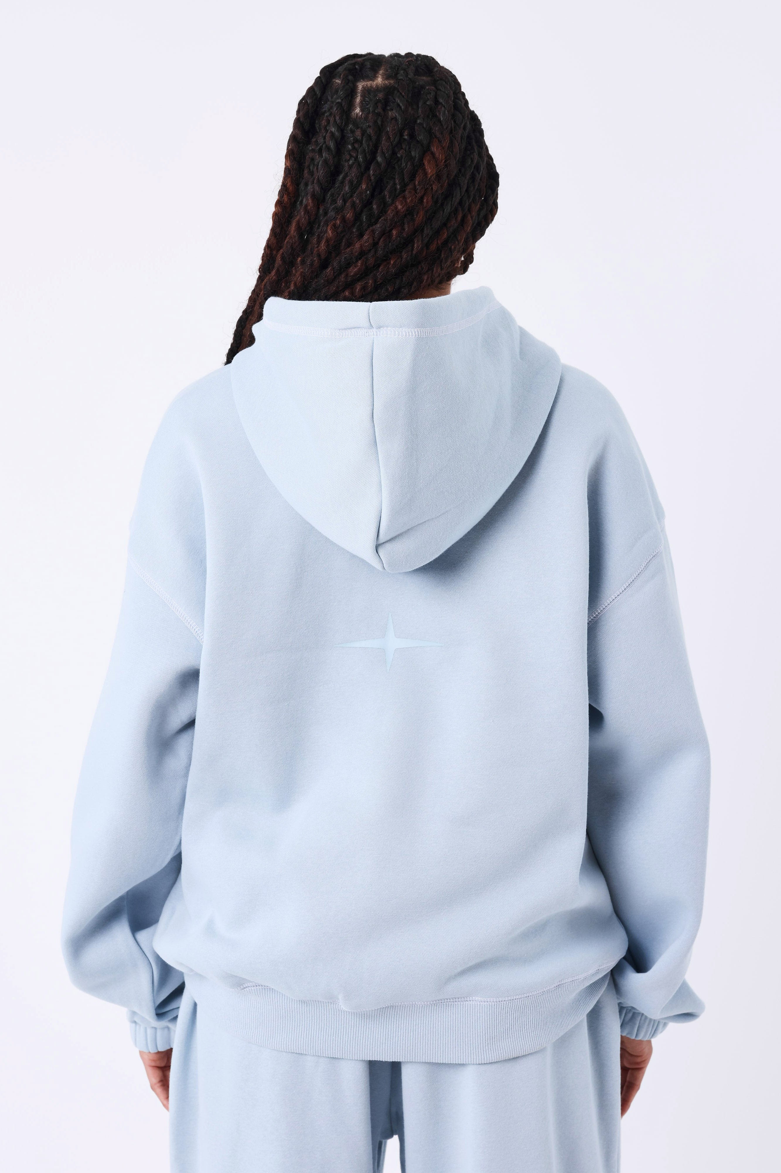 Kapuzensweatshirt - Light Blue