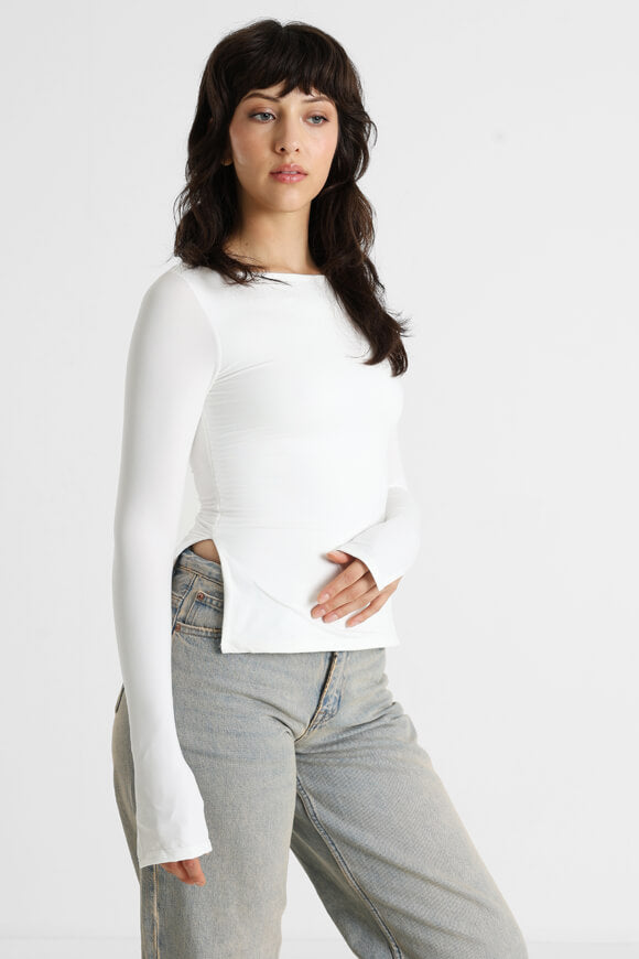 Langarmshirt - Offwhite