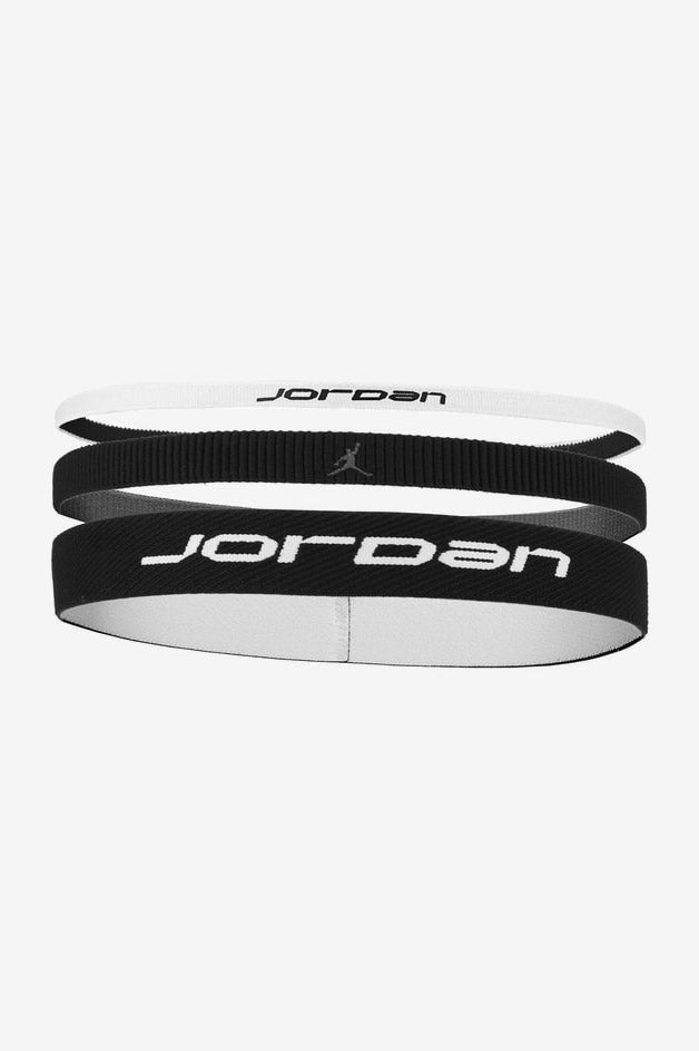 Dreierpack Sport Haarbänder - Black + White