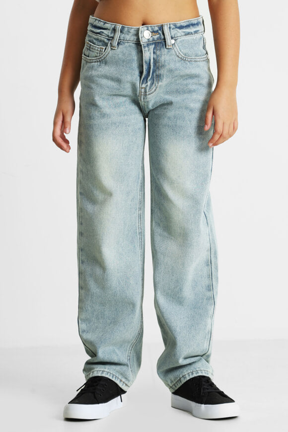 Straight Fit Jeans - Gewaschen Blau