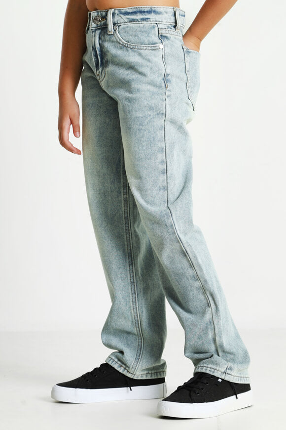 Straight Fit Jeans - Gewaschen Blau