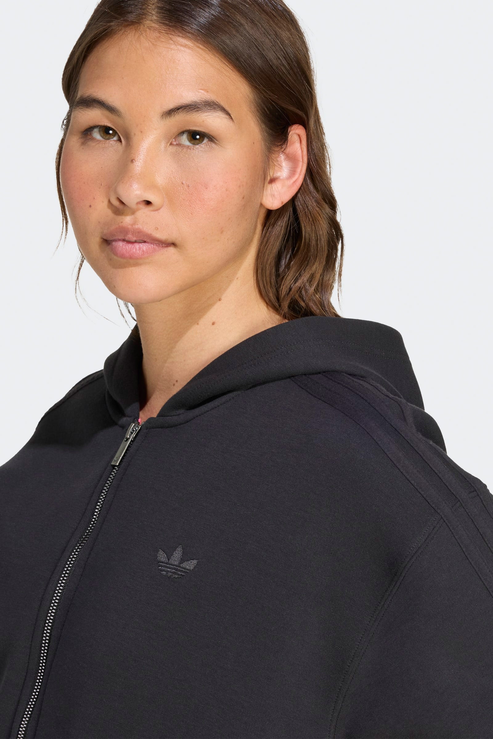 Kapuzensweatjacke - Black
