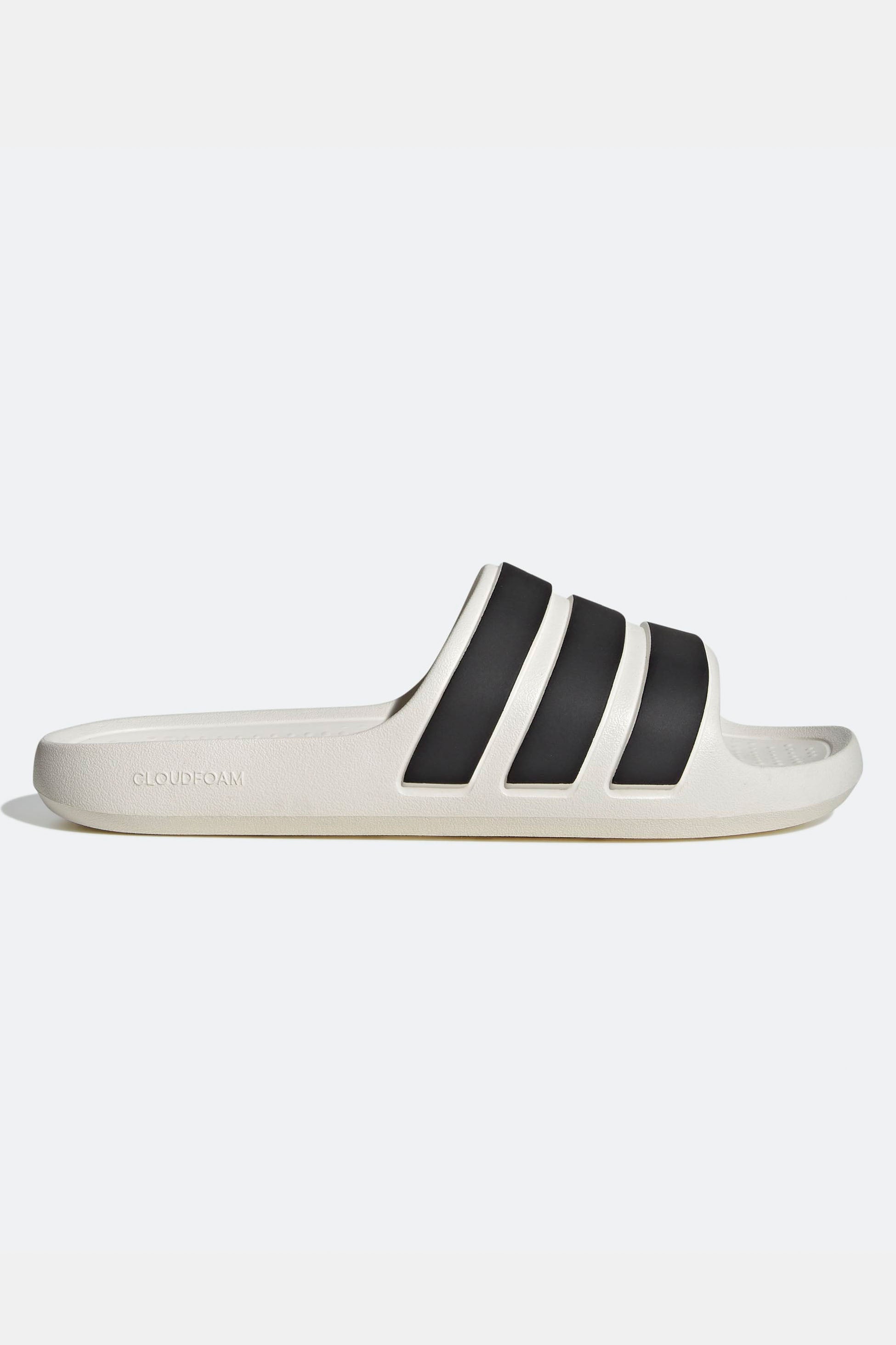Adilette Flow Pantoletten - Offwhite + Black