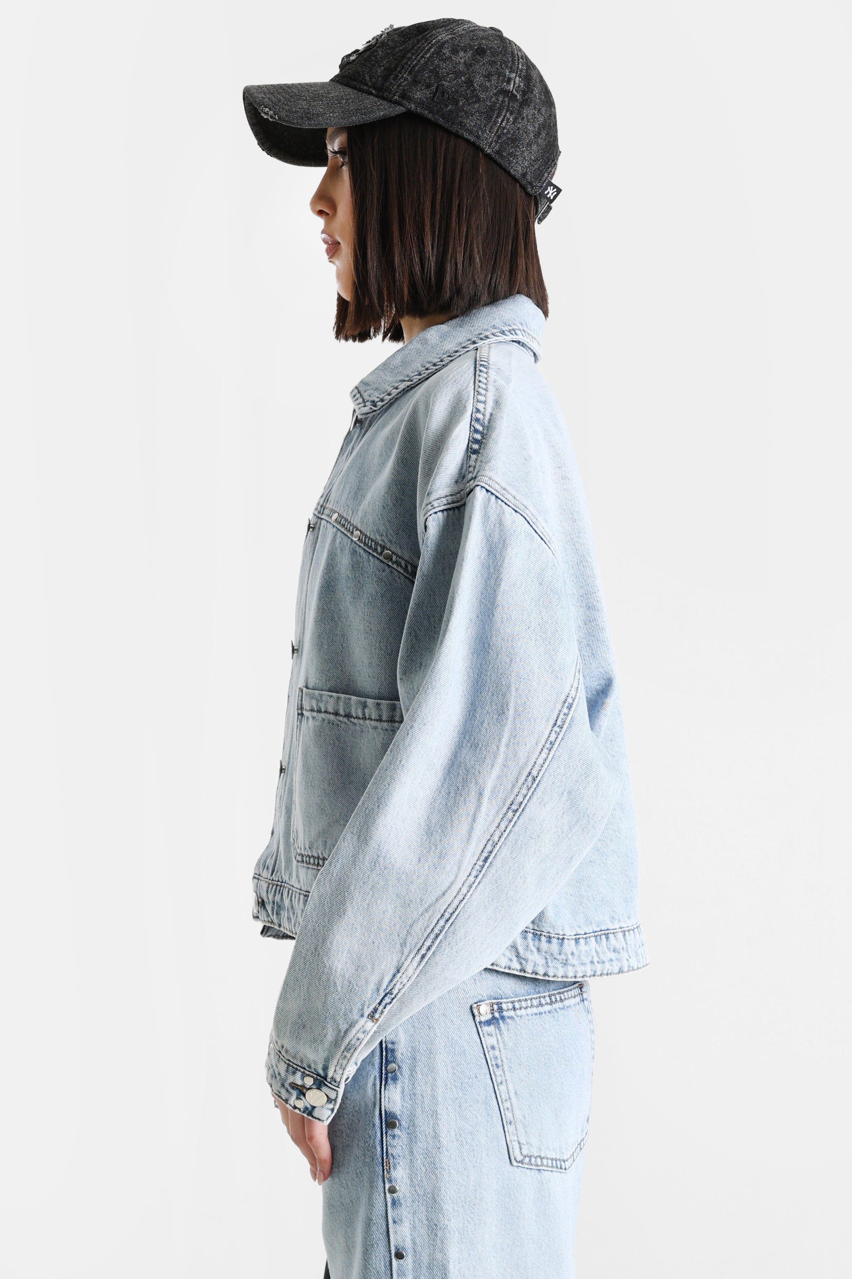 Jeansjacke - Hellblau