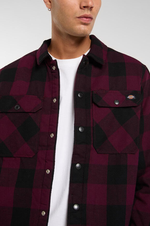 Sacramento Gefüttertes Overshirt - Maroon