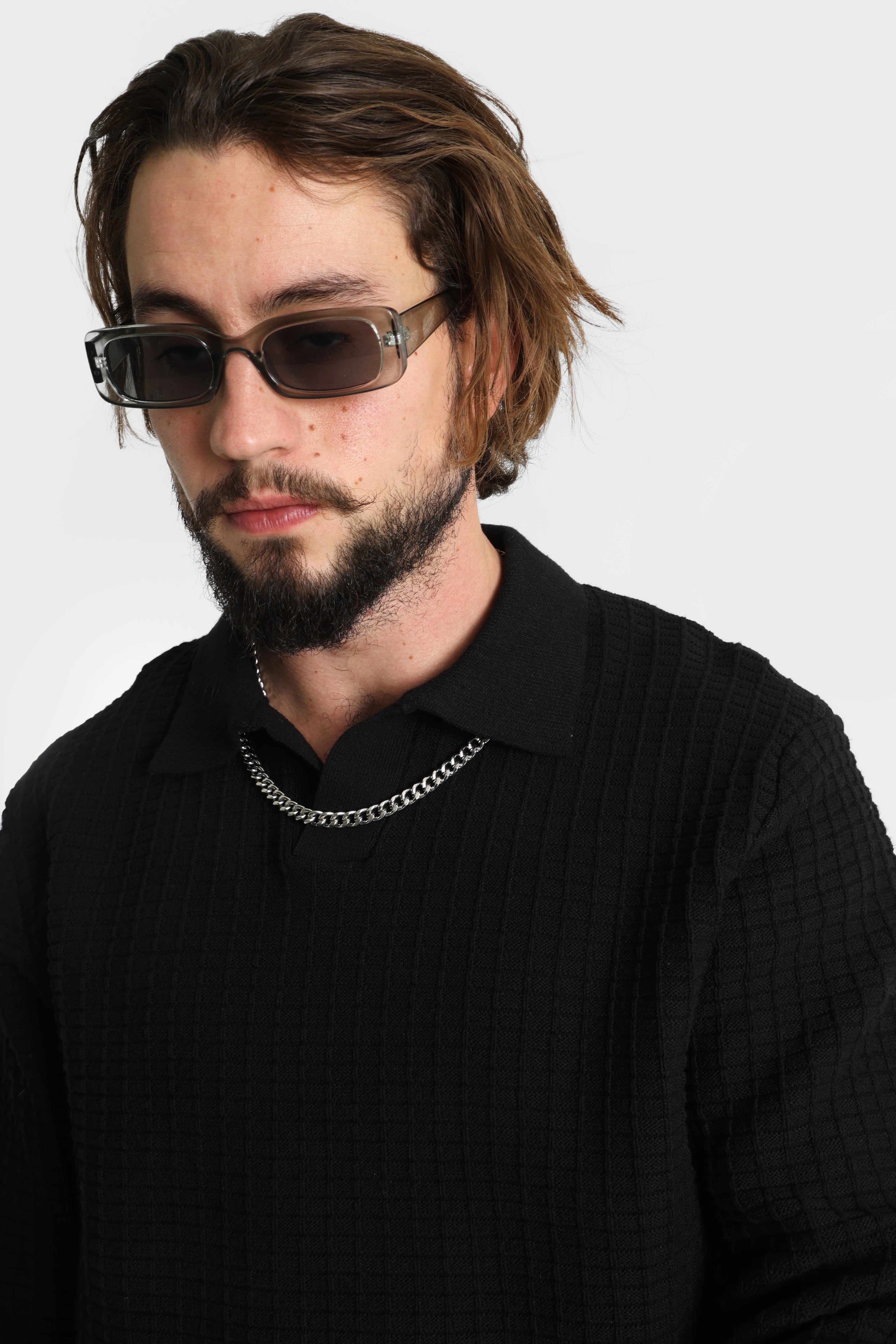 RRKELVIN Feinstrickpullover - Black