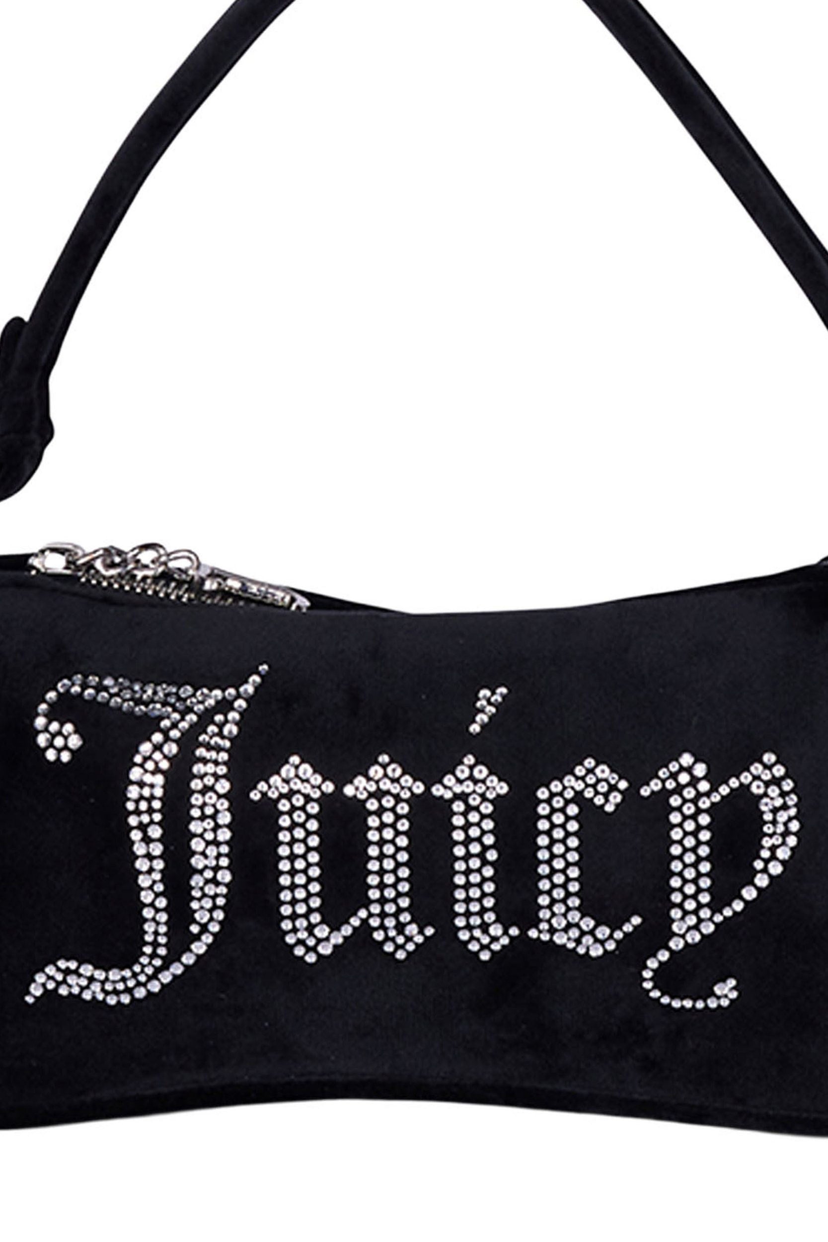 Kimberly Samt Hand- / Umhängetasche - Black
