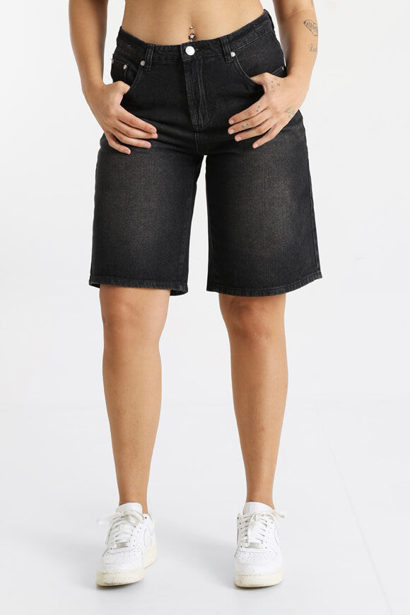 Jeansshorts - Schwarz Denim