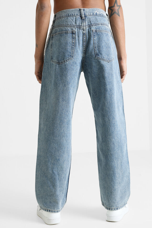 Straight Fit Jeans - Blau Denim
