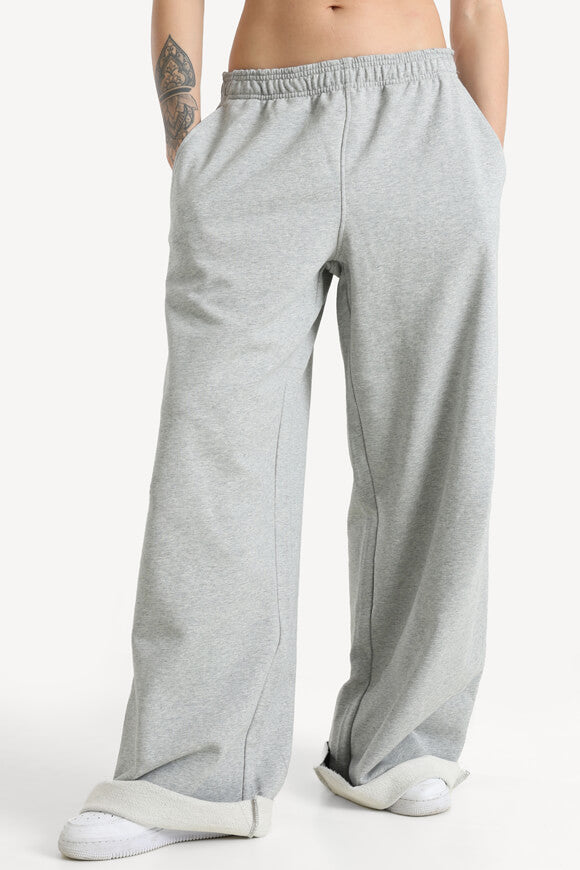 Wide Leg Sweathose - Grau