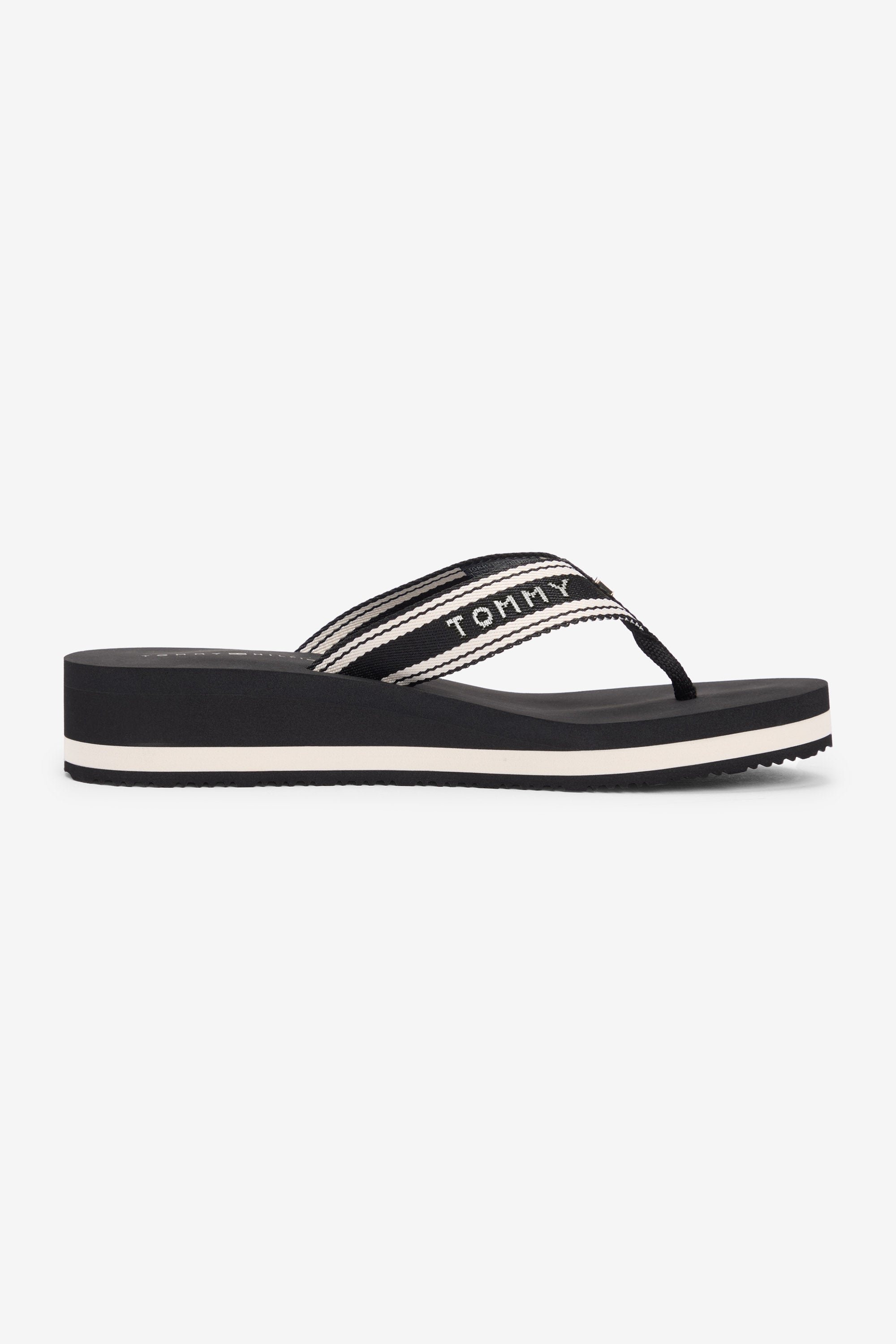 Flip Flops mit Keilabsatz - Black