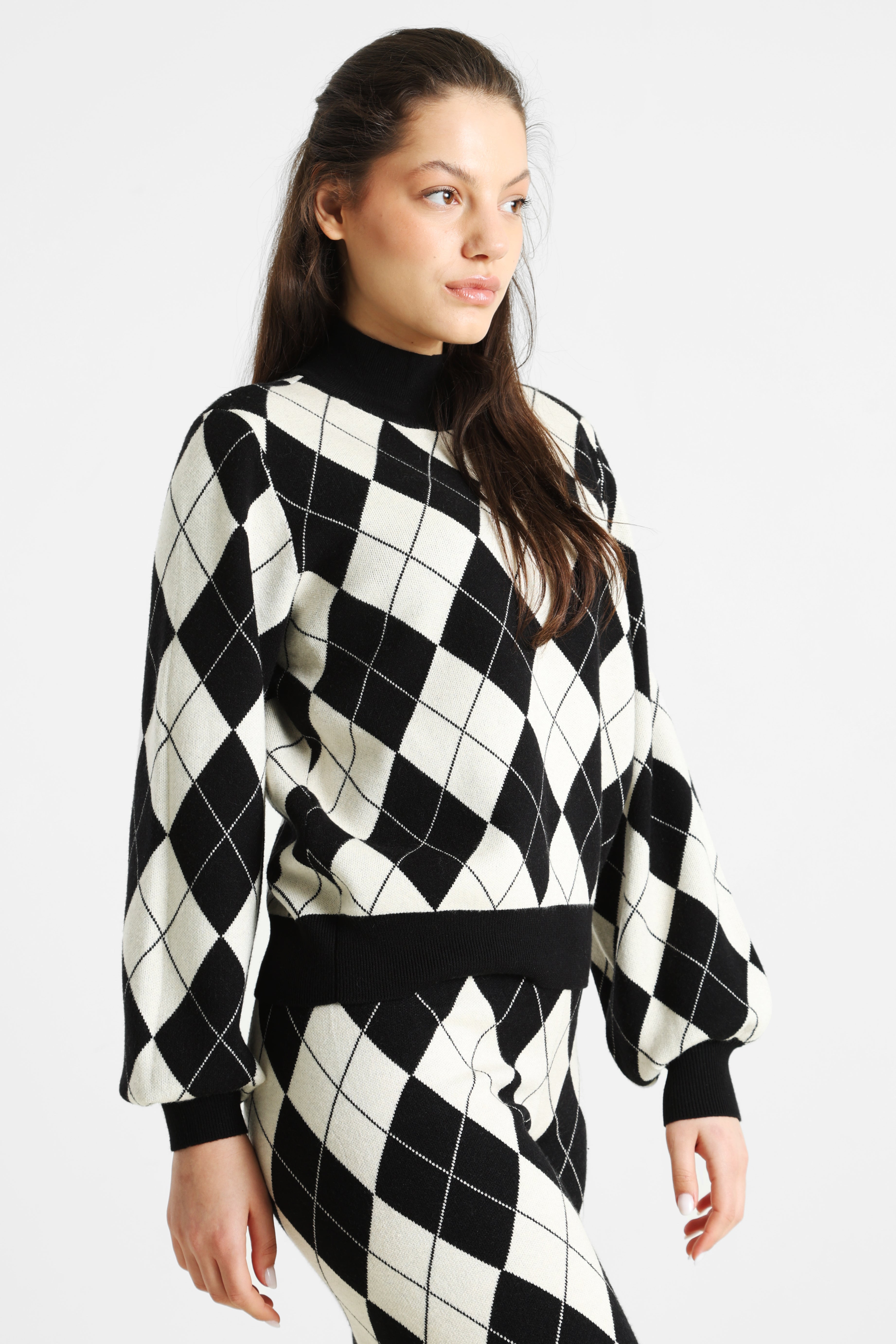 ONLANNY Strickpullover - Black + Whitecap