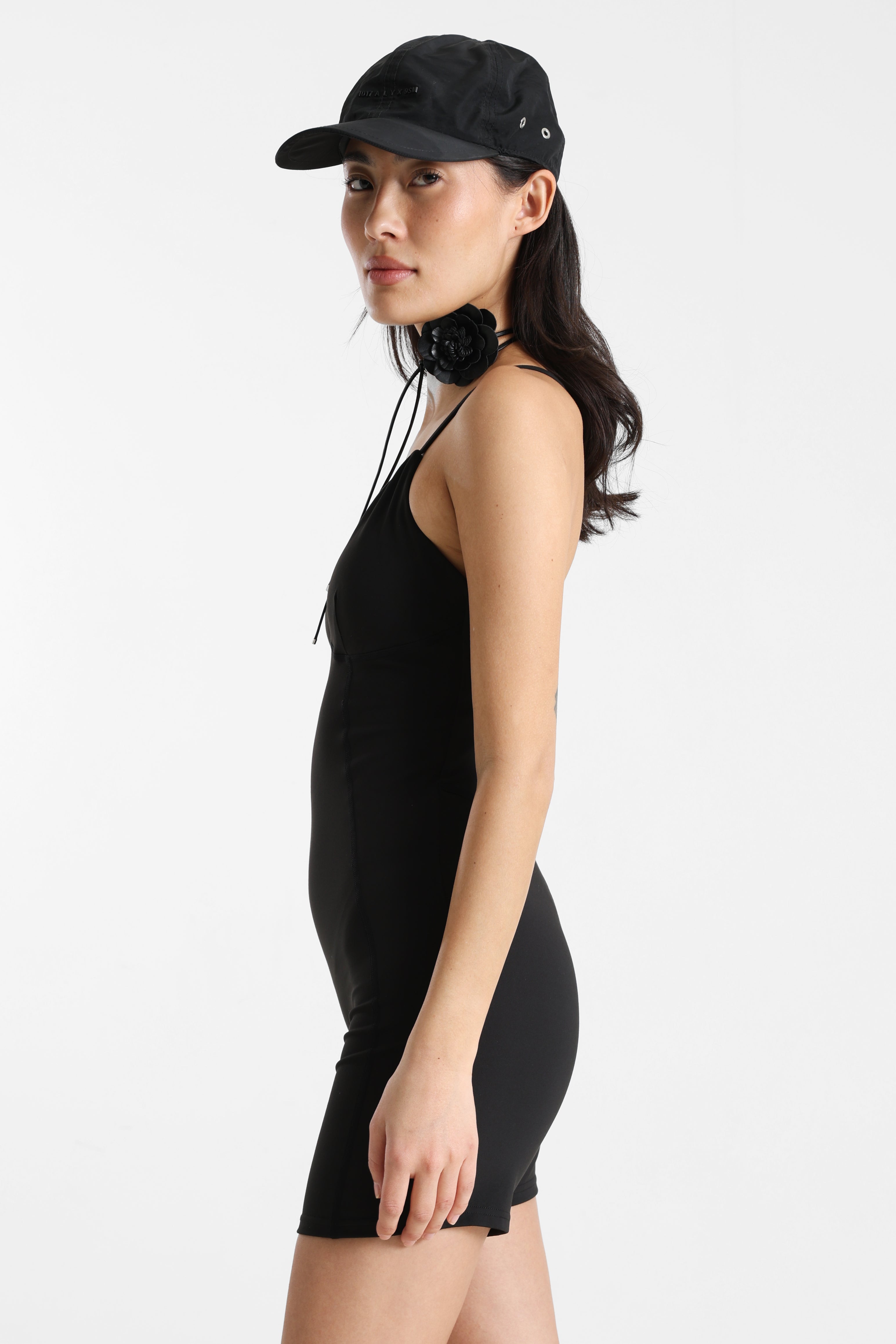 Kurzer Overall - Schwarz