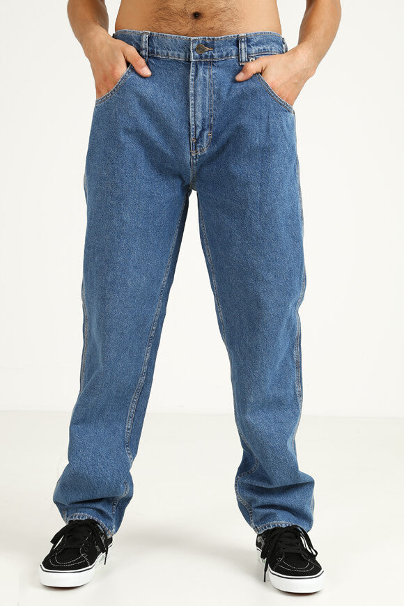 Houston Relaxed Straight Fit Jeans - Classic Blue