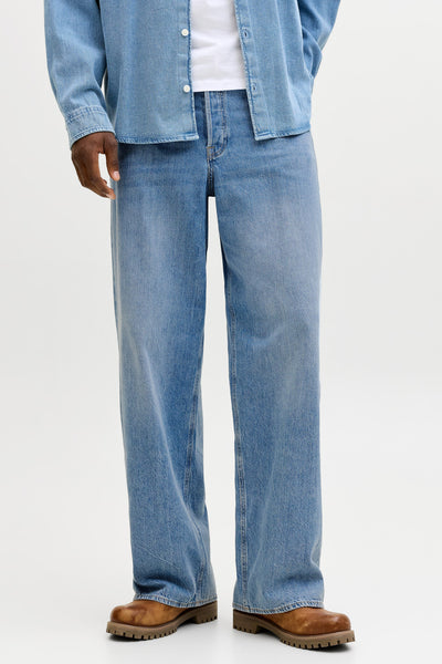 200 JJIDAVE Baggy Fit Jeans L32 - Blue Denim