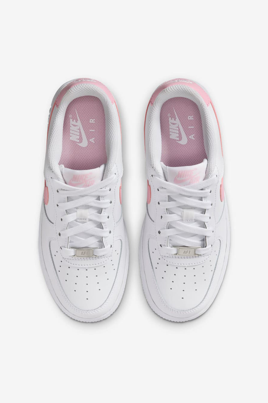 Air Force 1 Sneaker - White + Med Soft Pink