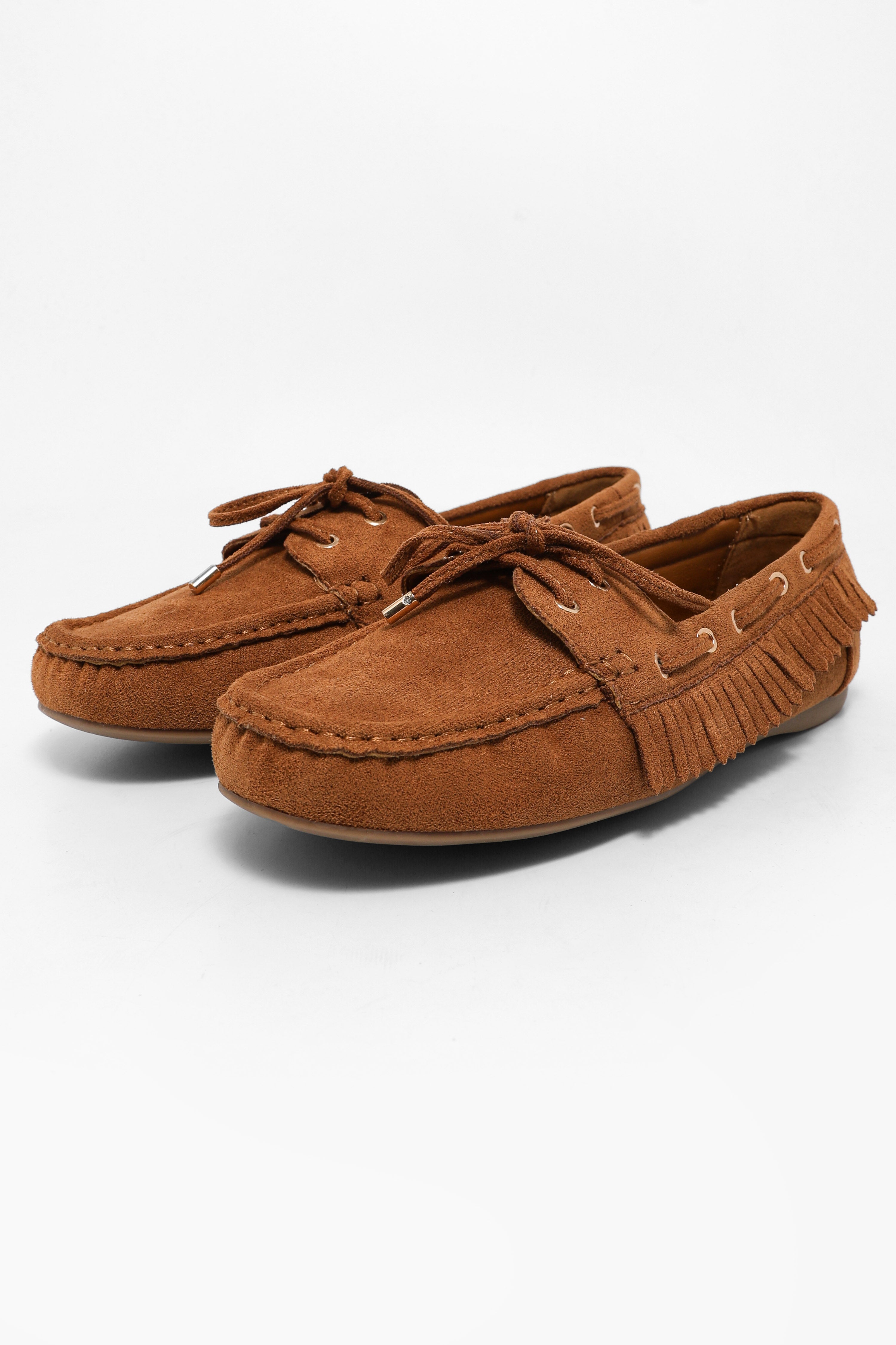 Fransen-Mokassins - Cognac