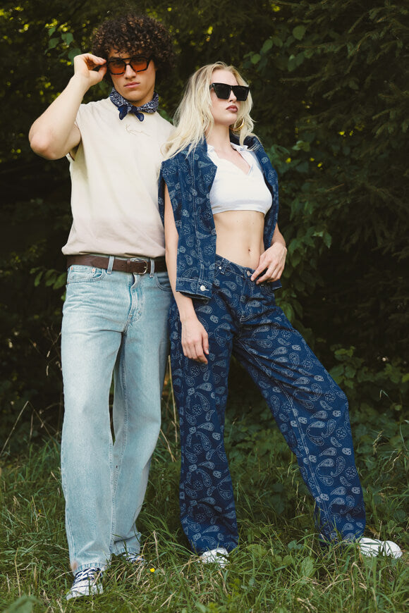 Baggy Jeans - Dunkelblau Denim