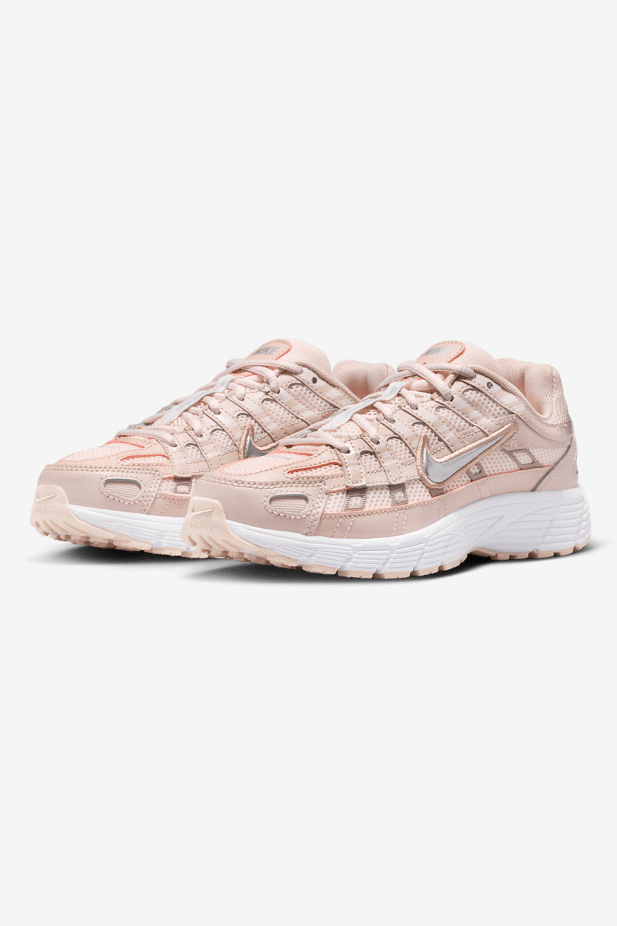P-6000 Sneaker - Silt Red + Metallic Silver