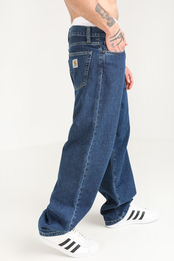 Landon Loose Tapered Fit Jeans - Blue Stone Washed