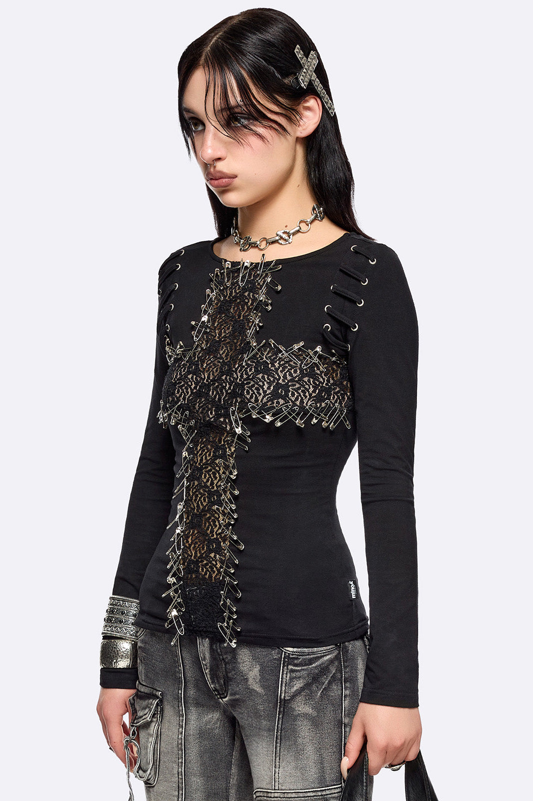Dark Romance Langarmshirt - Black